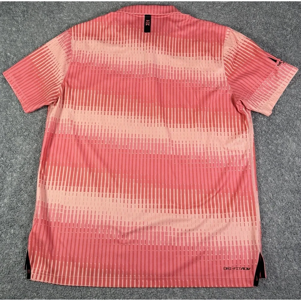 Nike Dri-Fit ADV Tiger Woods Mens Large Pink The Woods Jupiter Polo Shirt DN2237